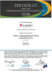 Verbundgruppenmitgliedschaft 2018