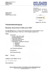 Workshop "Smart Panel 5.1 KNX und 9.1 KNX"