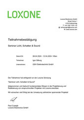 Seminar Licht, Schatten & Sound